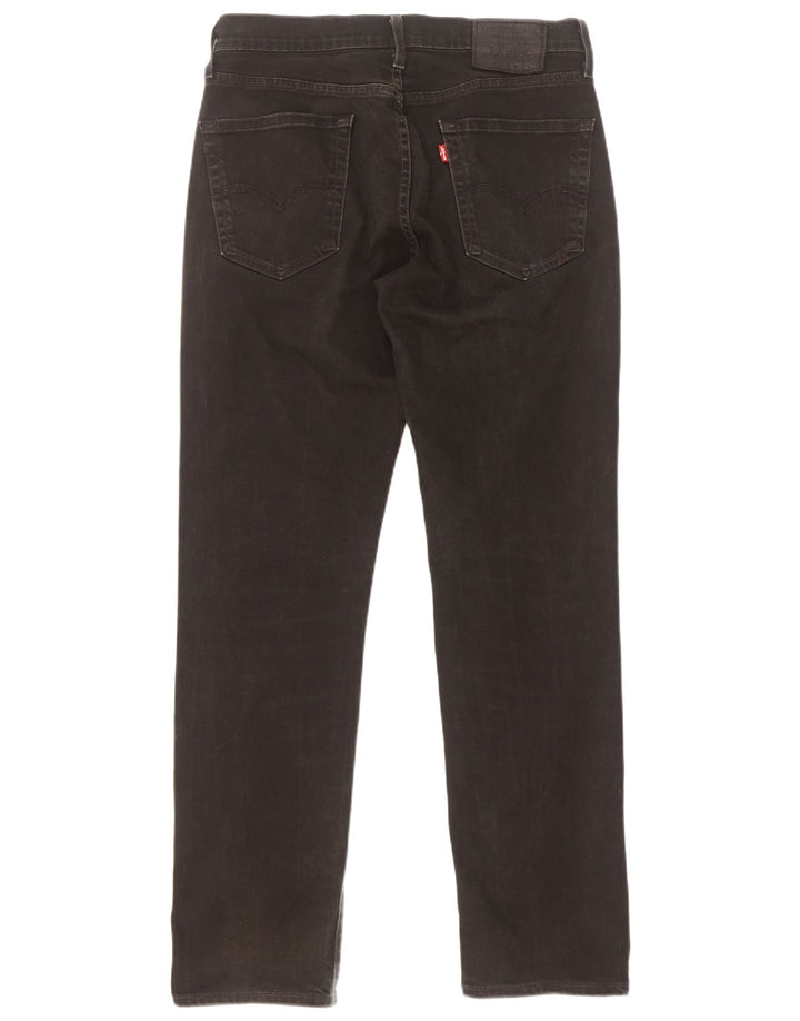 Levi's muške ravne traperice W30 L32 crni pamuk