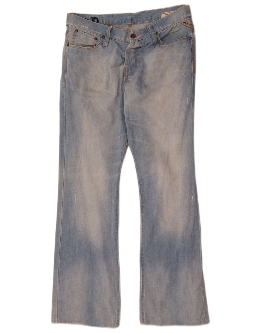 Jack & Jones muške otrcane traperice W33 L32 plavi pamuk