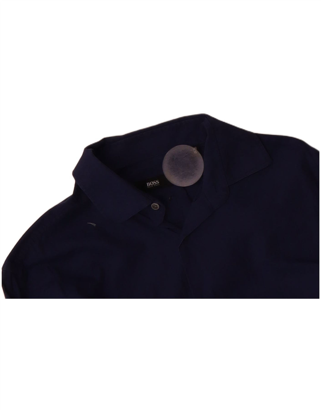 HUGO BOSS Mens Shirt Size 38 15 Medium Navy Blue