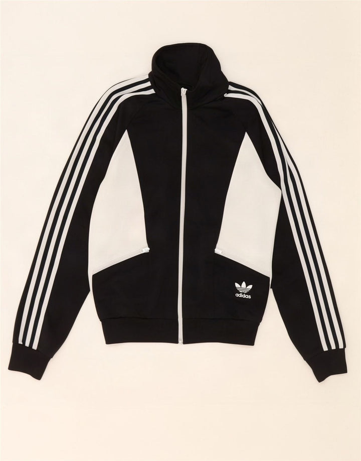 Adidas ženska gornja jakna za trenirku UK 10 Small Black Colourblock Poliester