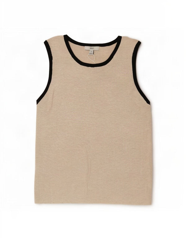 Marks & Spencer ženski prsluk UK 22 3XL bež boja, viskoza