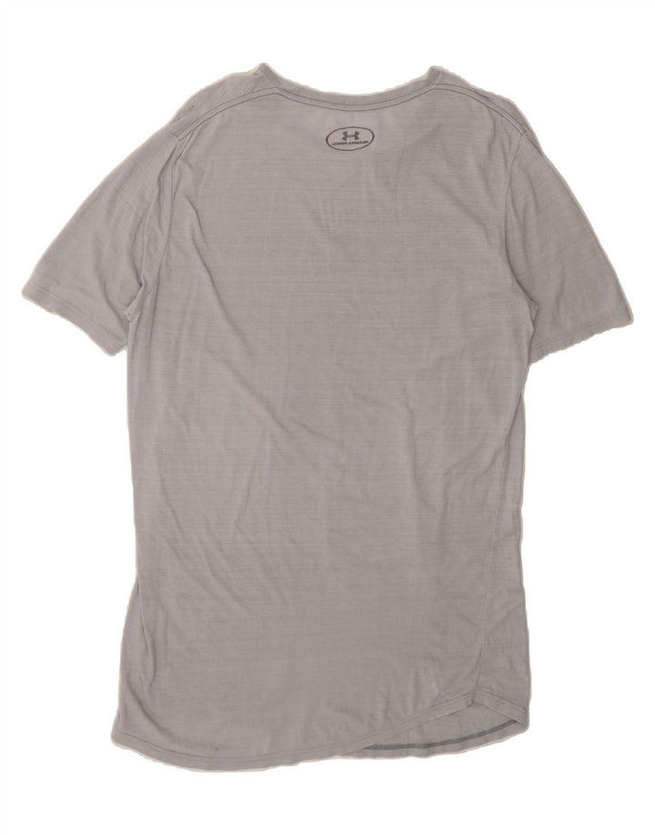 UNDER ARMOUR Womens Graphic T-Shirt Top UK 10 Small Grey Vintage Under Armour and Second-Hand Under Armour from Messina Hembry 