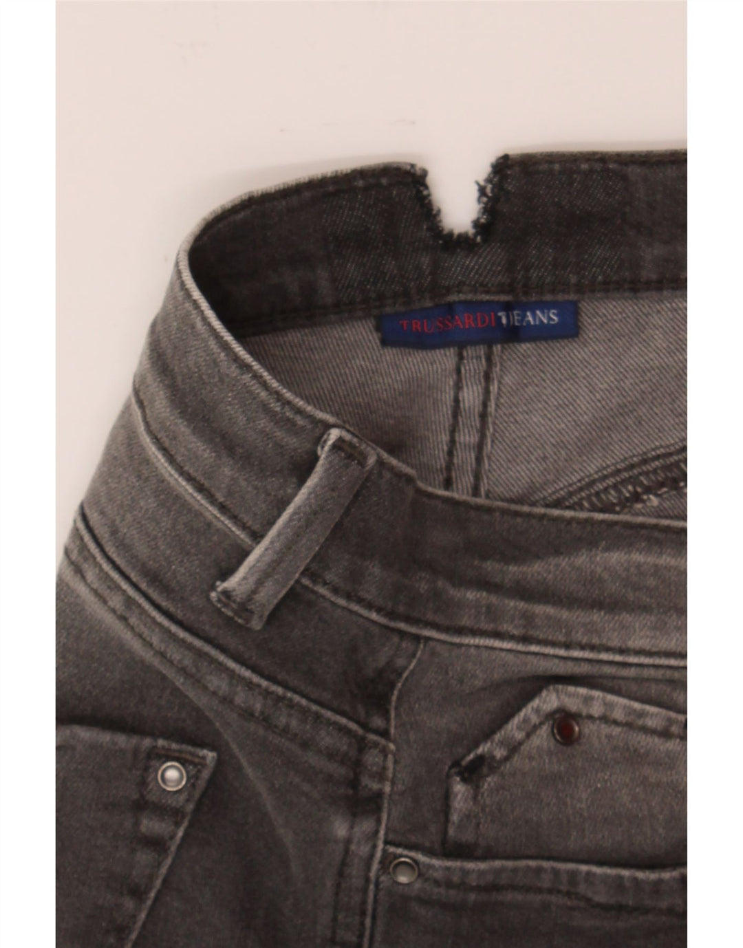 TRUSSARDI Womens Skinny Jeans W28 L26 Grey Vintage Trussardi and Second-Hand Trussardi from Messina Hembry 