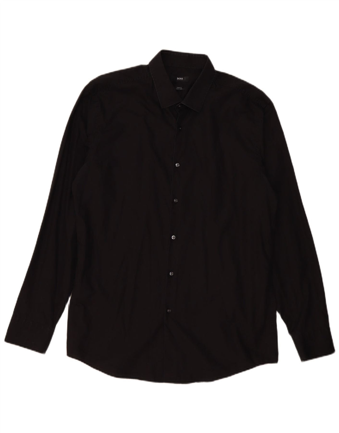 HUGO BOSS Muška uska košulja Veličina 43 17 XL crni pamuk