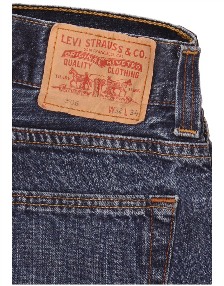 Levi's muške 506 ravne traperice W32 L32 Plave