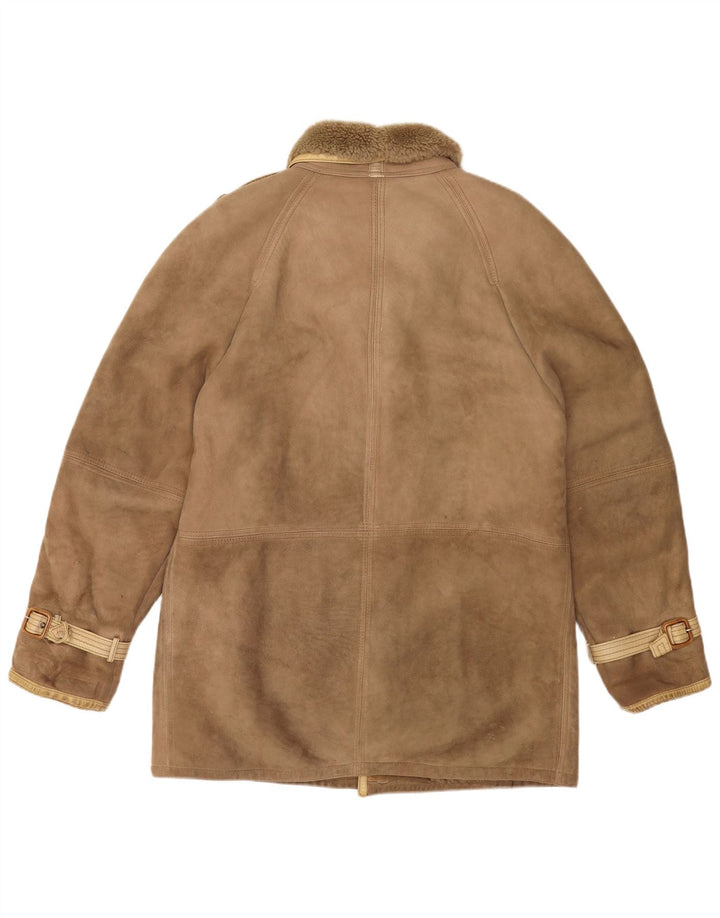 Vintage muška jakna od šišmiša IT 52 XL bež ovčica