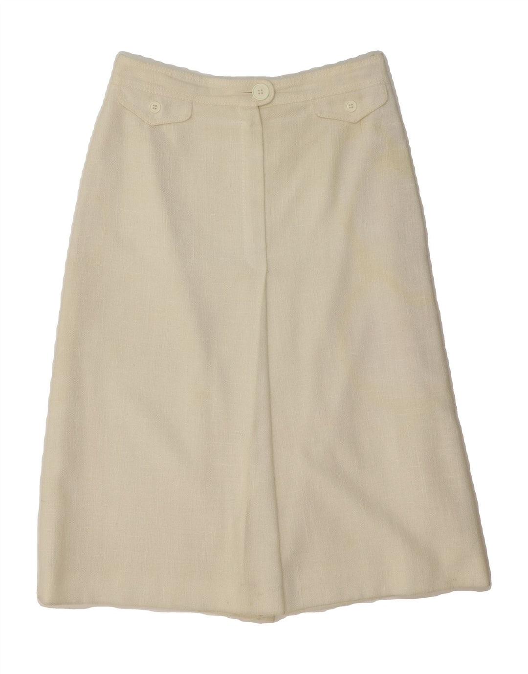ALEXANDER Womens A-Line Skirt EU 36 Small W27 White Viscose Vintage Alexander and Second-Hand Alexander from Messina Hembry 