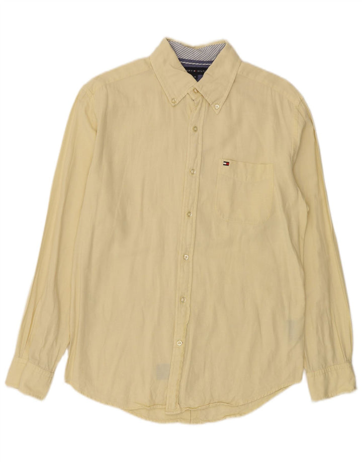 Tommy Hilfiger muška košulja od srednje žutog pamuka