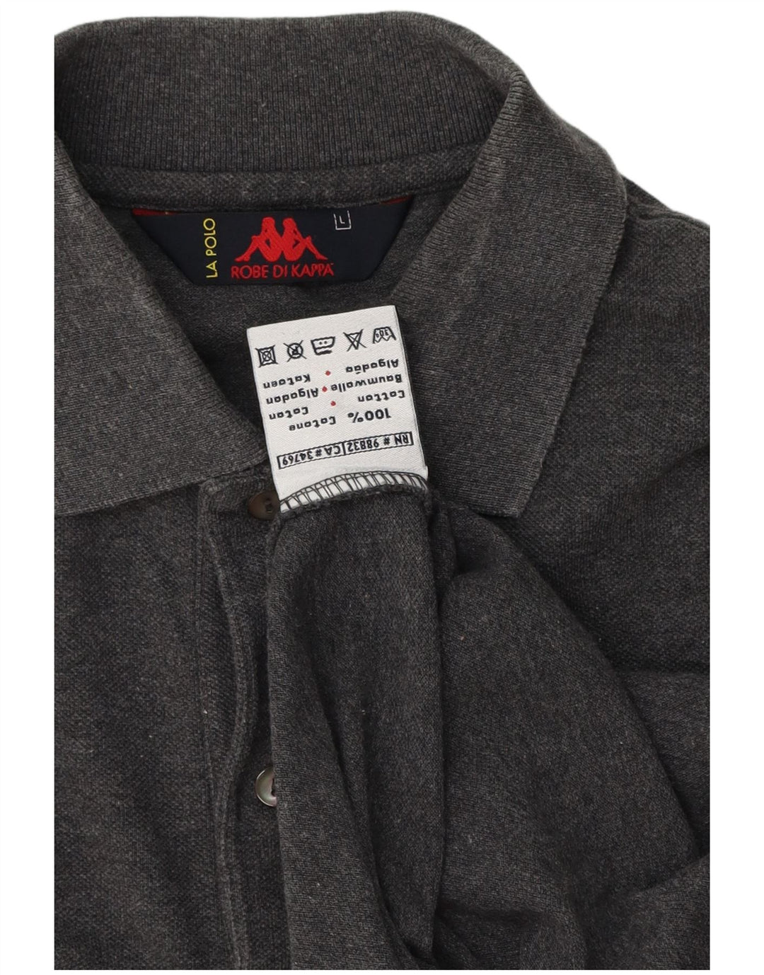 Kappa muška polo majica Large Grey Pamuk