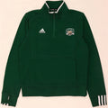 Adidas muška majica s izrezom s patentnim zatvaračem srednje zelene boje