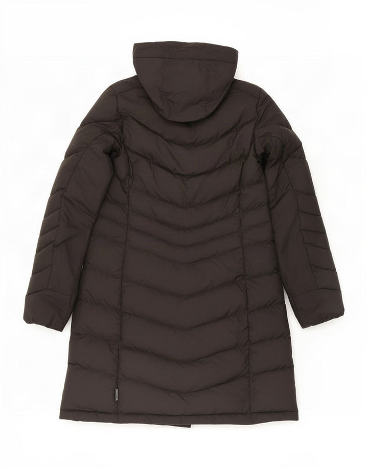 Jack Wolfskin ženski podstavljeni kaput s kapuljačom UK 10/12 srednje crni poliester