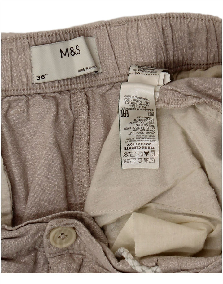 Marks & Spencer muške chino kratke hlače W36 veliki sivi pamuk