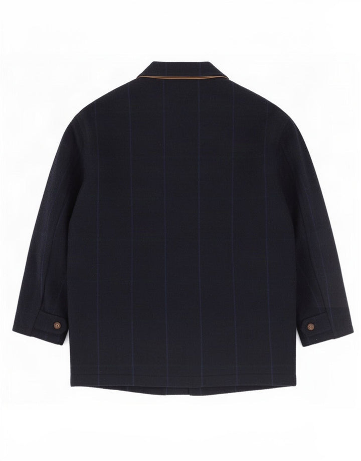 Belfe & Mens Utility jakna IT 50 Large tamnoplava karirana vuna