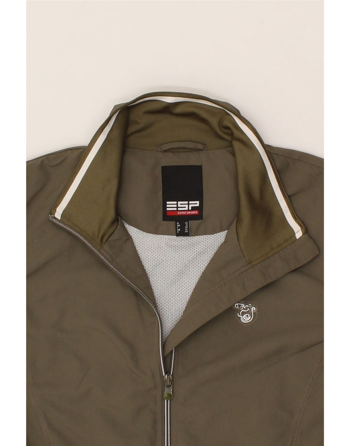 ESPRIT Womens Windbreaker Jacket UK 16 Large Khaki Polyester Vintage Esprit and Second-Hand Esprit from Messina Hembry 