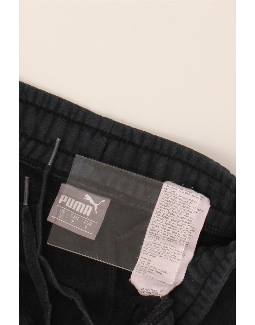 PUMA Mens Tracksuit Trousers Joggers Small  Black Cotton Vintage Puma and Second-Hand Puma from Messina Hembry 