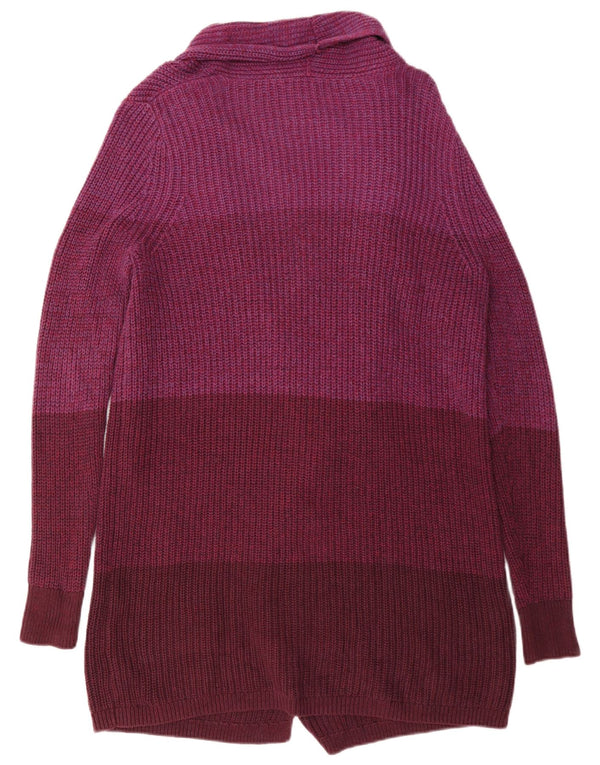 Gap ženski prekomjerni dugi kardigan pulover UK 10 Small Burgundy