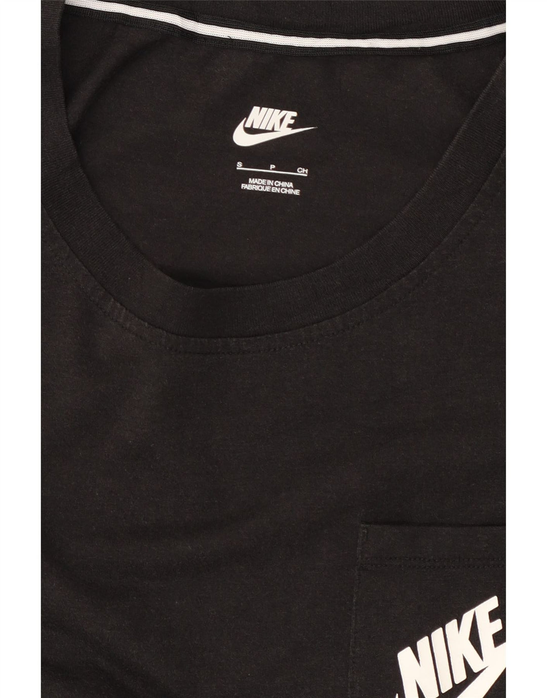 NIKE Mens T-Shirt Top Small Black Modal Vintage Nike and Second-Hand Nike from Messina Hembry 