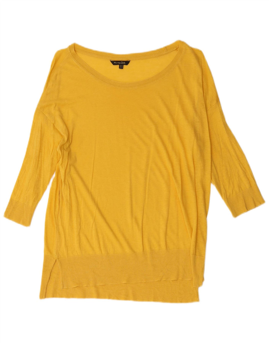 Ženska majica s 3/4 rukavima Massimo Dutti UK 18 XL žuta
