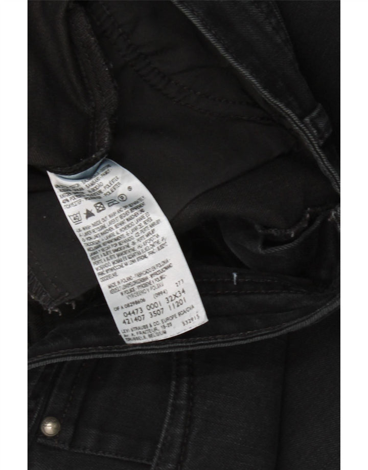 LEVI'S Womens Skinny Jeans W32 L34 Black Cotton Vintage Levi's and Second-Hand Levi's from Messina Hembry 