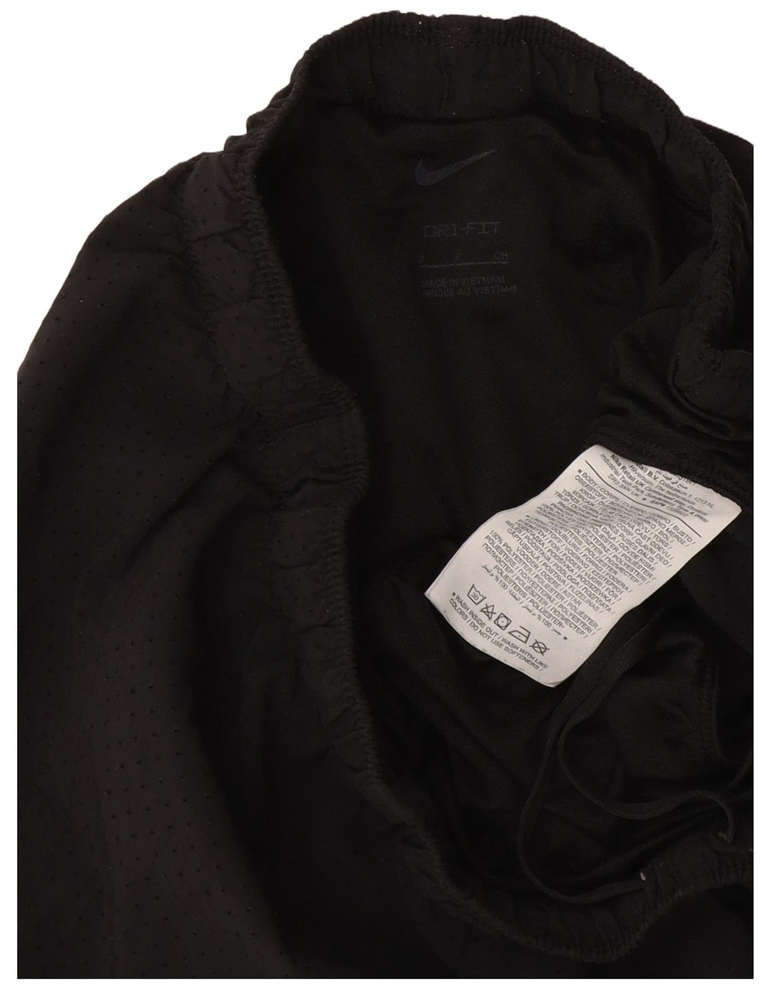 Nike Ženske Dri Fit Sportske Kratke Hlače UK 8 Mali crni poliester