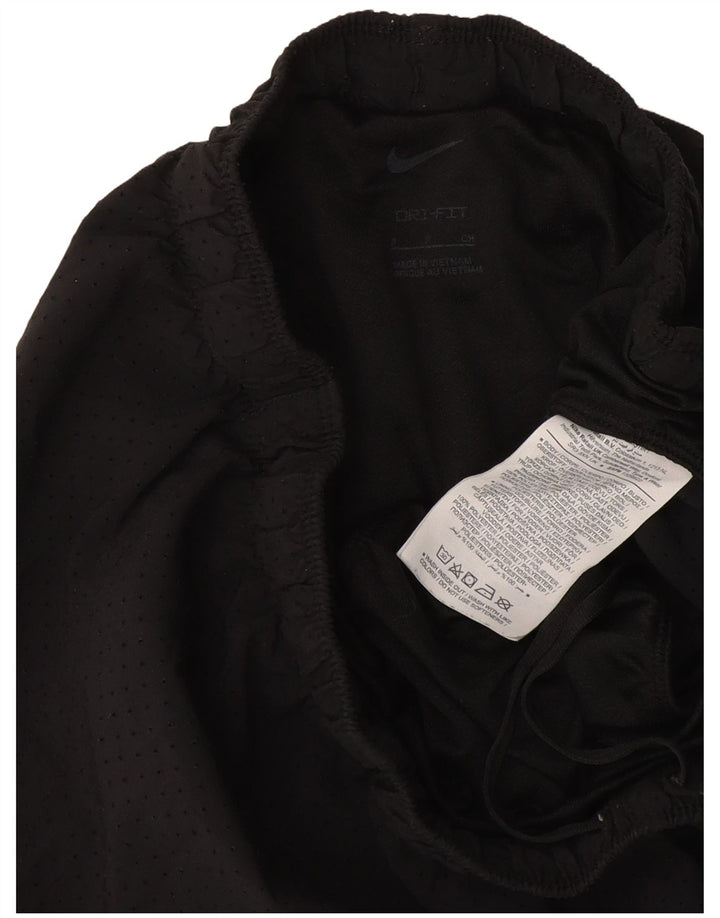 Nike Ženske Dri Fit Sportske Kratke Hlače UK 8 Mali crni poliester