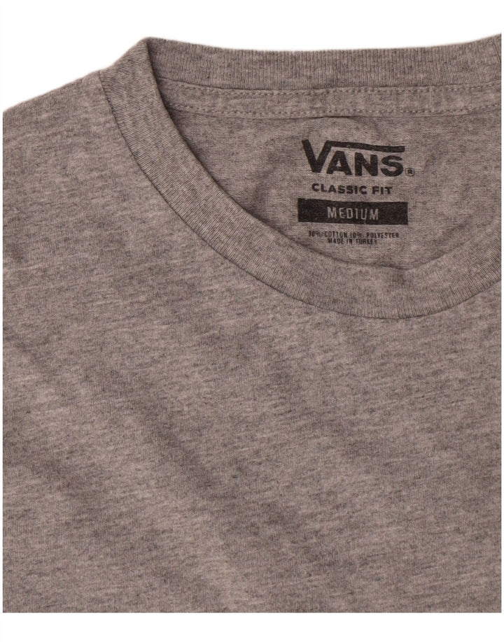 Vans muška majica klasičnog kroja dugih rukava, srednje sivi flekasti pamuk