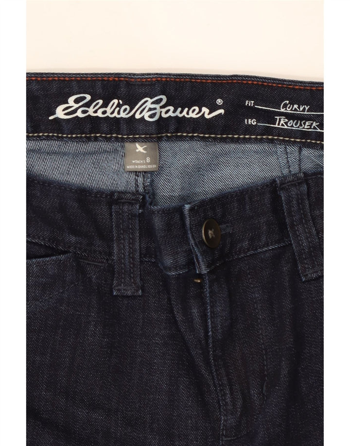 EDDIE BAUER Womens Curvy Bootcut Jeans US 8 Medium W30 L32 Navy Blue Vintage Eddie Bauer and Second-Hand Eddie Bauer from Messina Hembry 