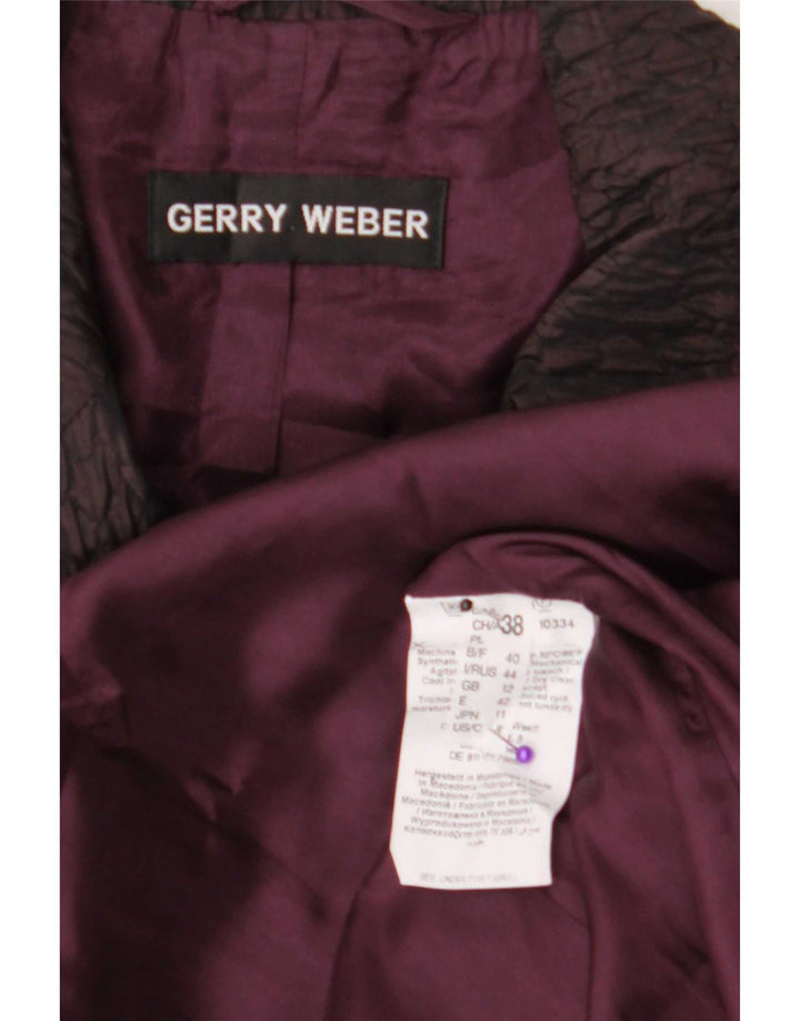 Gerry Weber Ženska jakna s 2 gumba UK 12 Medium Purple Polyester
