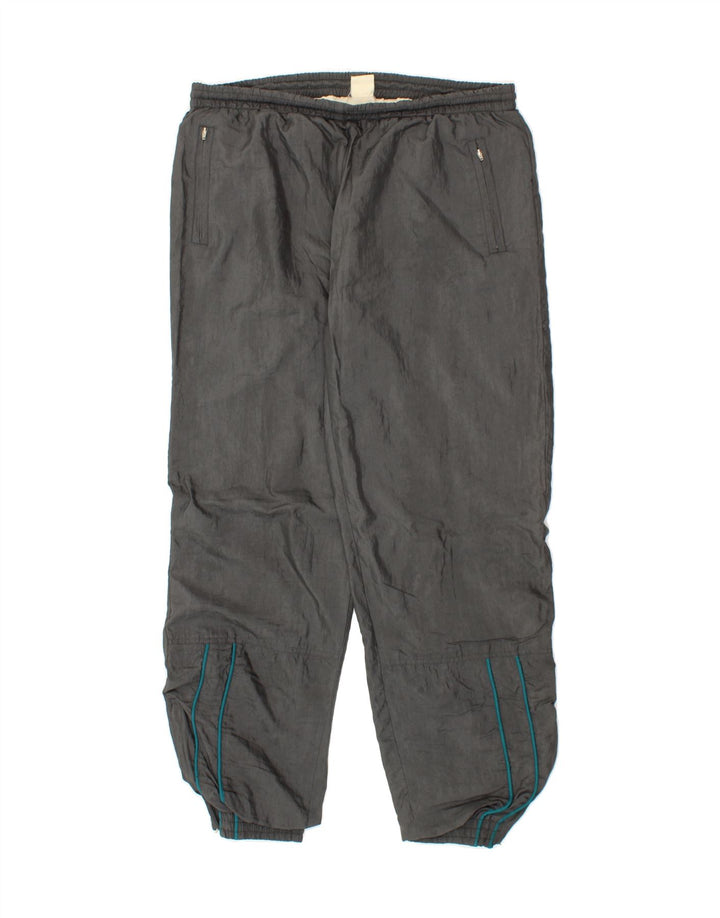 VINTAGE Mens Tracksuit Trousers Joggers Large  Grey Polyamide Vintage Vintage and Second-Hand Vintage from Messina Hembry 