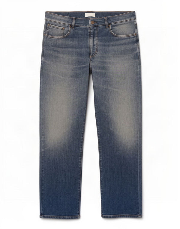 Marlboro Classics Mens Comfort Fit Straight Jeans W34 L34 Plavi pamuk