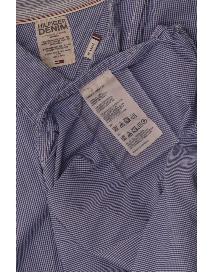 Tommy Hilfiger muška košulja 2XL plavi pamuk od ginghama