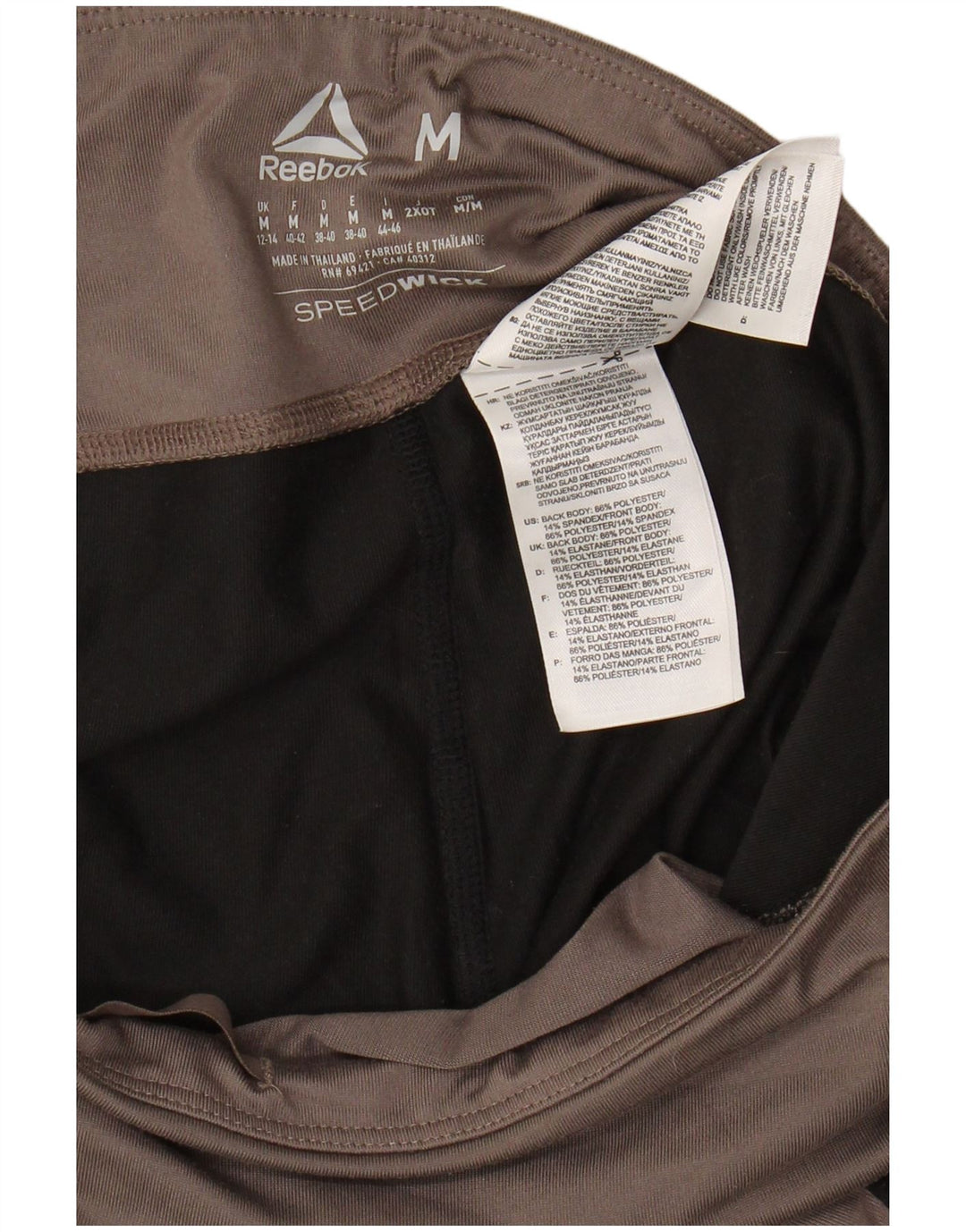 REEBOK Ženske grafičke tajice UK 12/14 srednje sive boje poliester