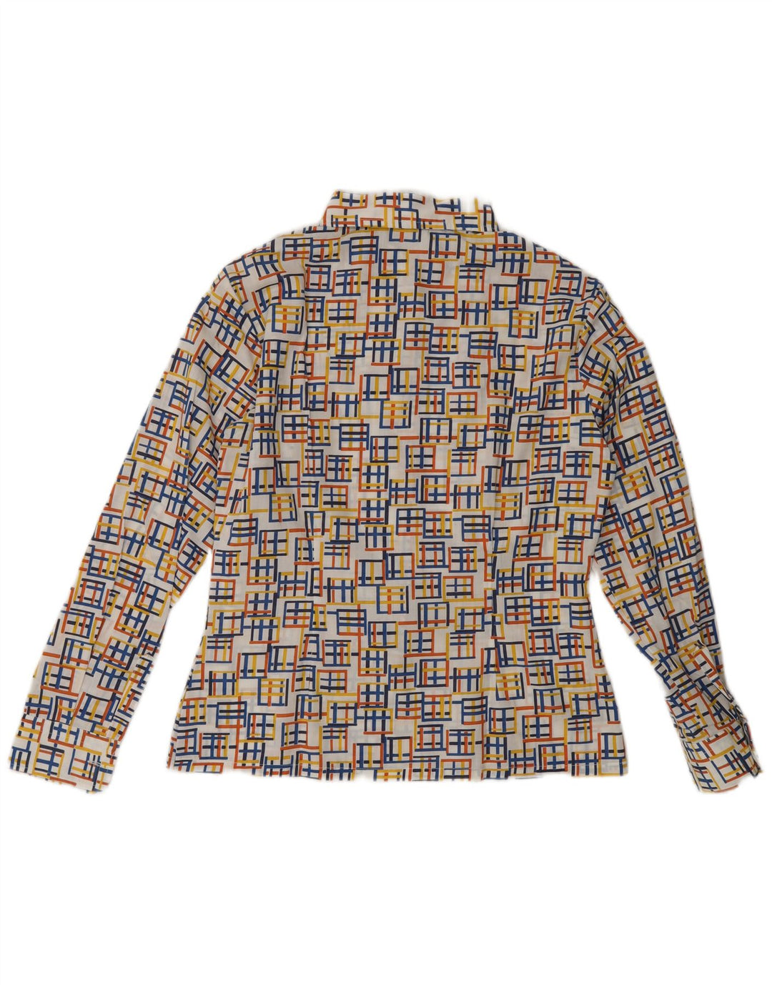 Vintage ženska košulja bluza EU 40 srednje raznobojni geometrijski poliester