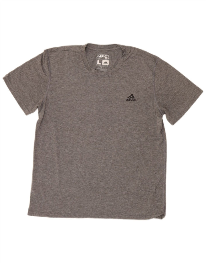 Adidas muška Climalite majica kratkih rukava Veliki sivi flekasti poliester