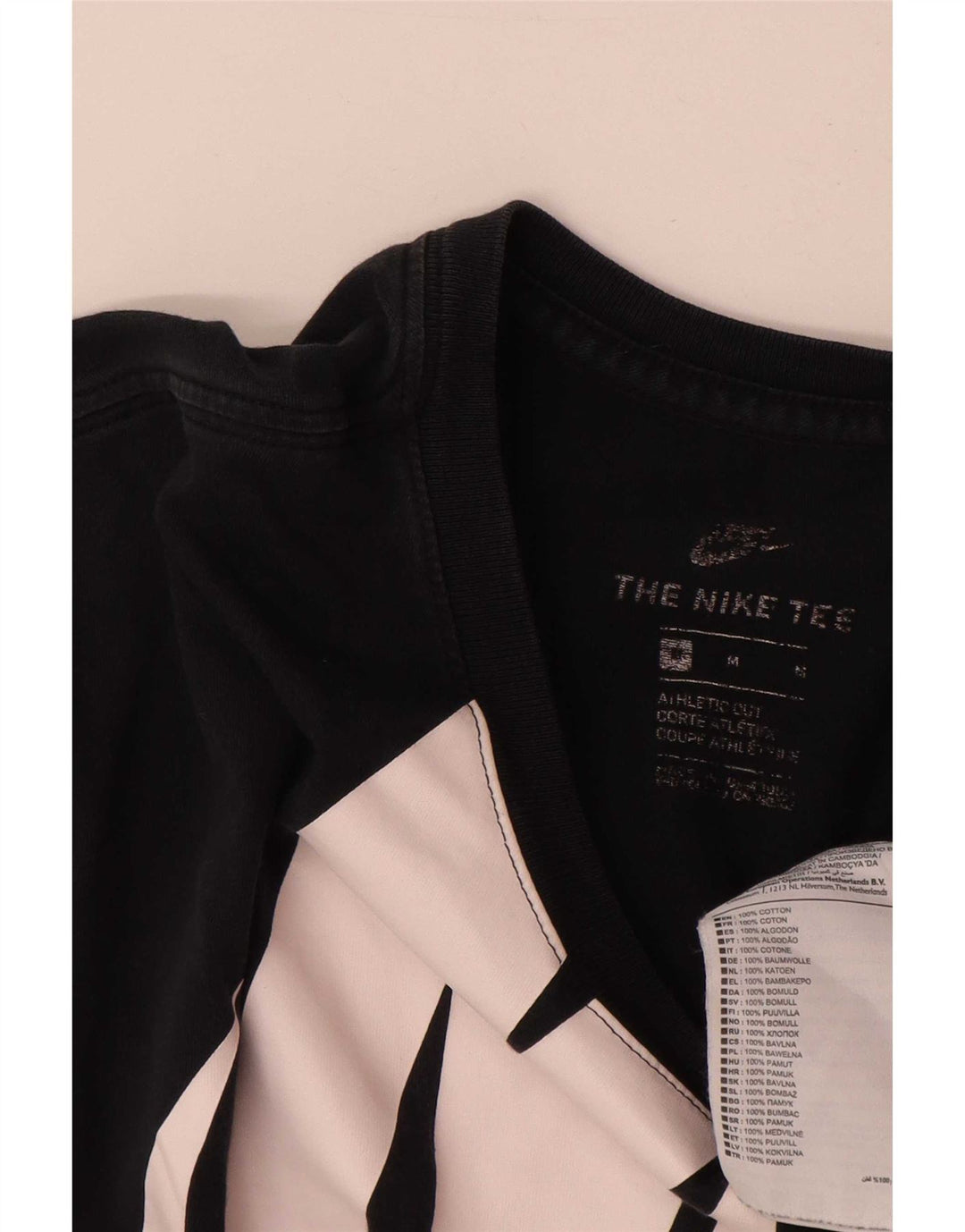 Nike Muška majica kratkih rukava srednje veličine crni pamuk