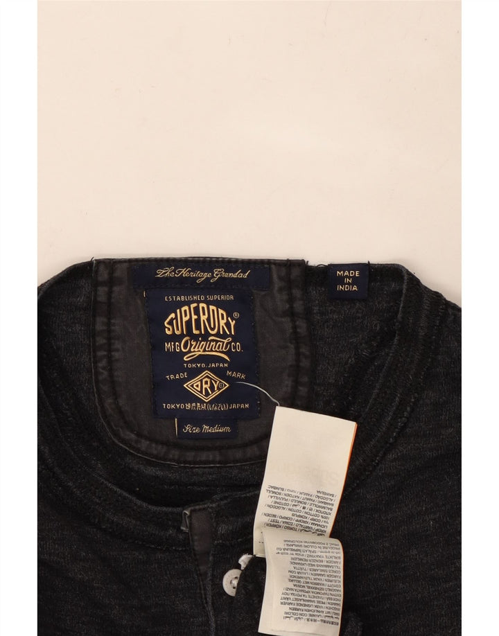 SUPERDRY muška majica dugih rukava, srednje sivi pamuk