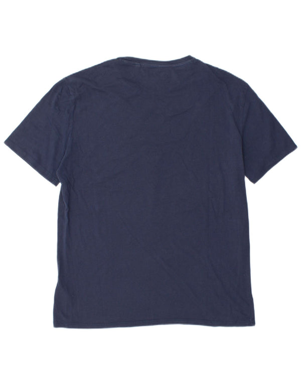 Guess ženska majica kratkih rukava s grafičkim motivima UK 18 XL tamnoplavi pamuk