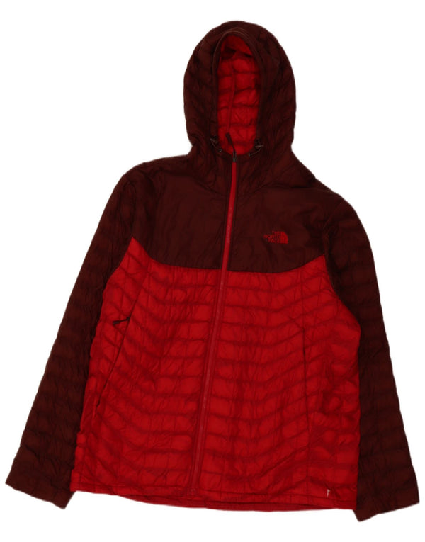 The North Face muška podstavljena jakna s kapuljačom UK 42 XL Red Colourblock poliester