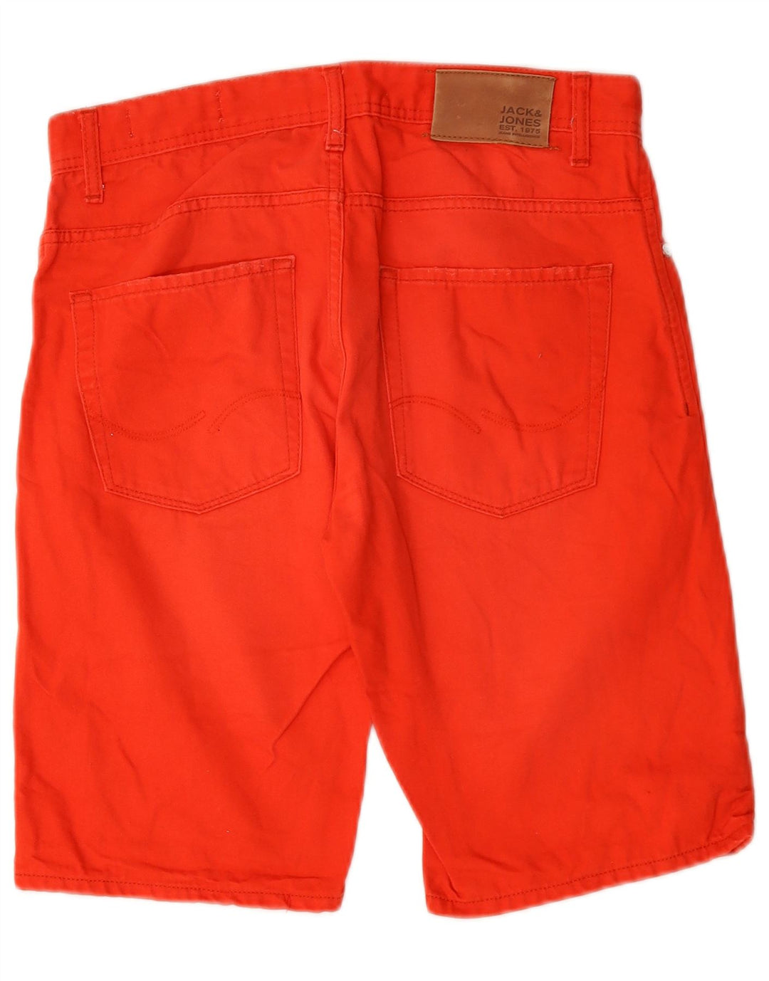 Jack & Jones muške traper kratke hlače W32 srednje crvene boje