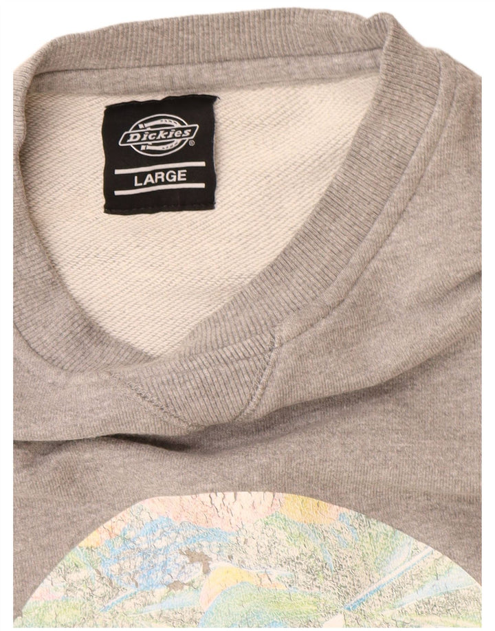 Dickies muška majica s grafičkim motivima, veliki sivi pamuk