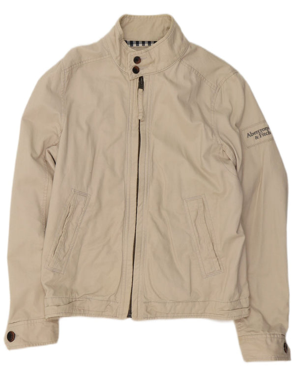 Abercrombie & Fitch muška bomber jakna UK 40 Large Beige Cotton