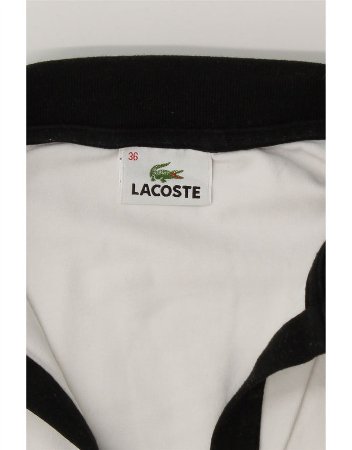 Lacoste ženska polo majica za ragbi EU 36, mali bijeli pamuk u blokovima boja