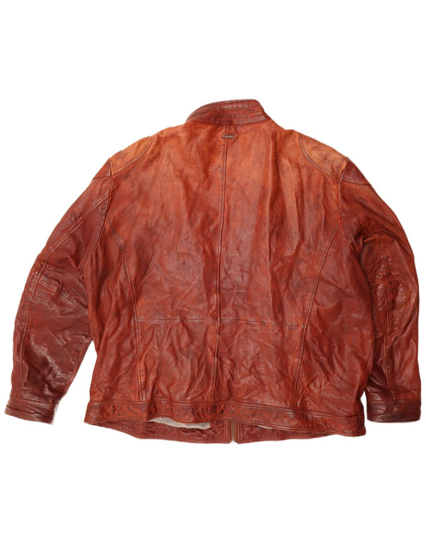 ENGBERS muška kožna jakna UK 46 3XL bordo