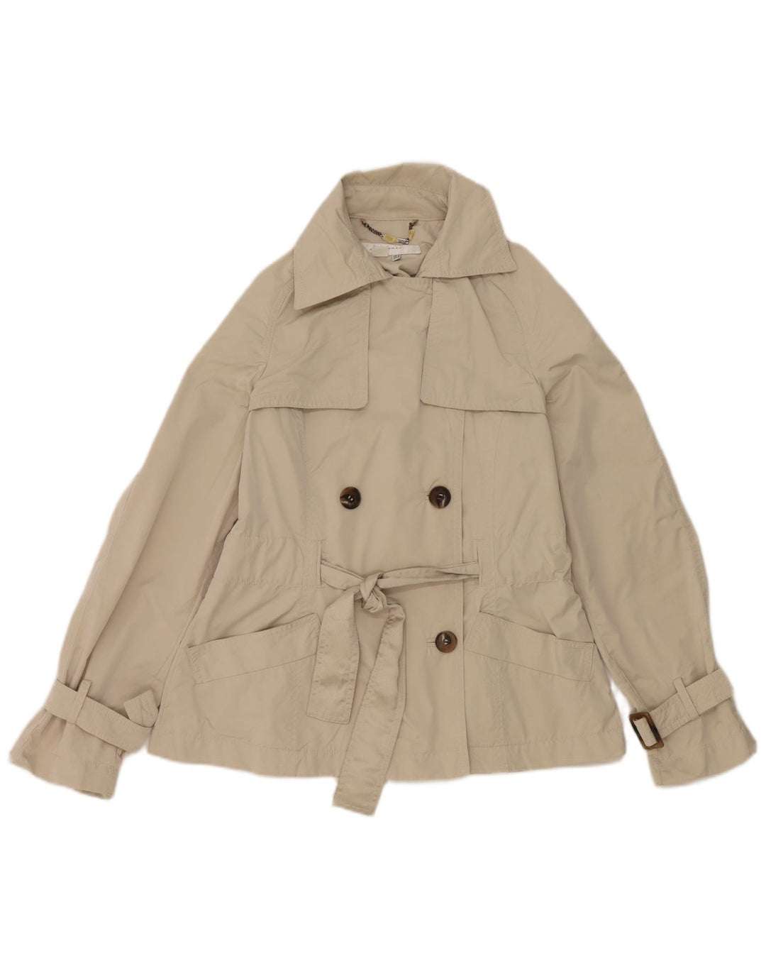 Zara ženski sako s dvostrukim kopčanjem UK 12 srednje sivi poliester