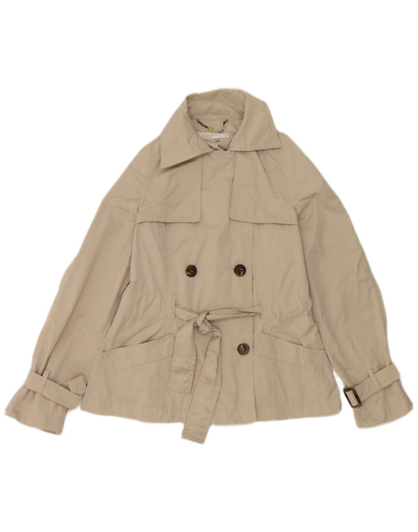 Zara ženski sako s dvostrukim kopčanjem UK 12 srednje sivi poliester