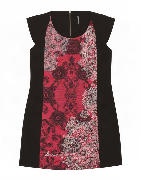 Desigual ženska plašt haljina UK 18 XL crna paisley poliester