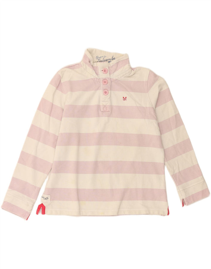 Crew Clothing Ženska majica s kratkim rukavima UK 14 Large Off White Pamuk