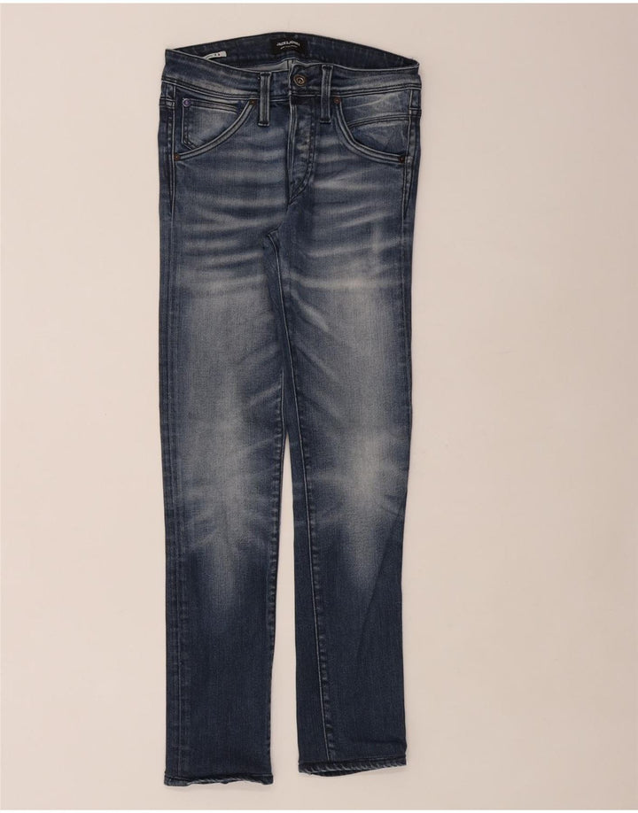 Jack & Jones muške uske traperice W28 L30 plavi pamuk