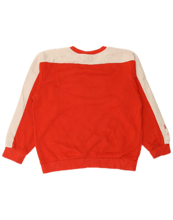 PUMA Boys Graphic Sweatshirt Džemper 11-12 godina Red Colourblock Pamuk