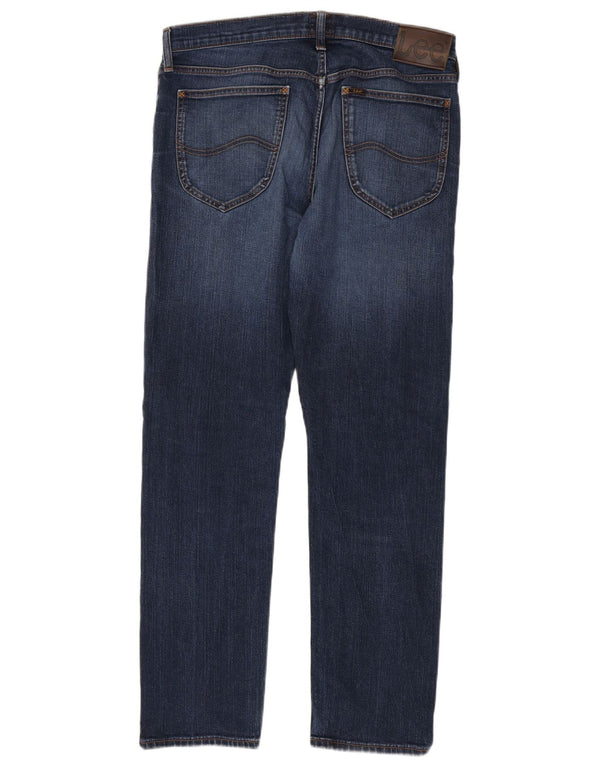 Lee Mens Daren Zip Fly Straight Jeans W33 L32 tamnoplavi pamuk